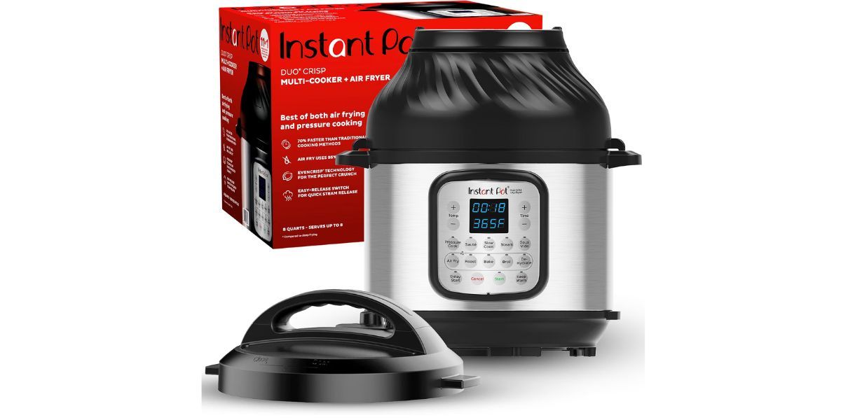Instant Pot Duo Crisp 8 Qt 11-in-1 Air Fryer + Pressure Cooker