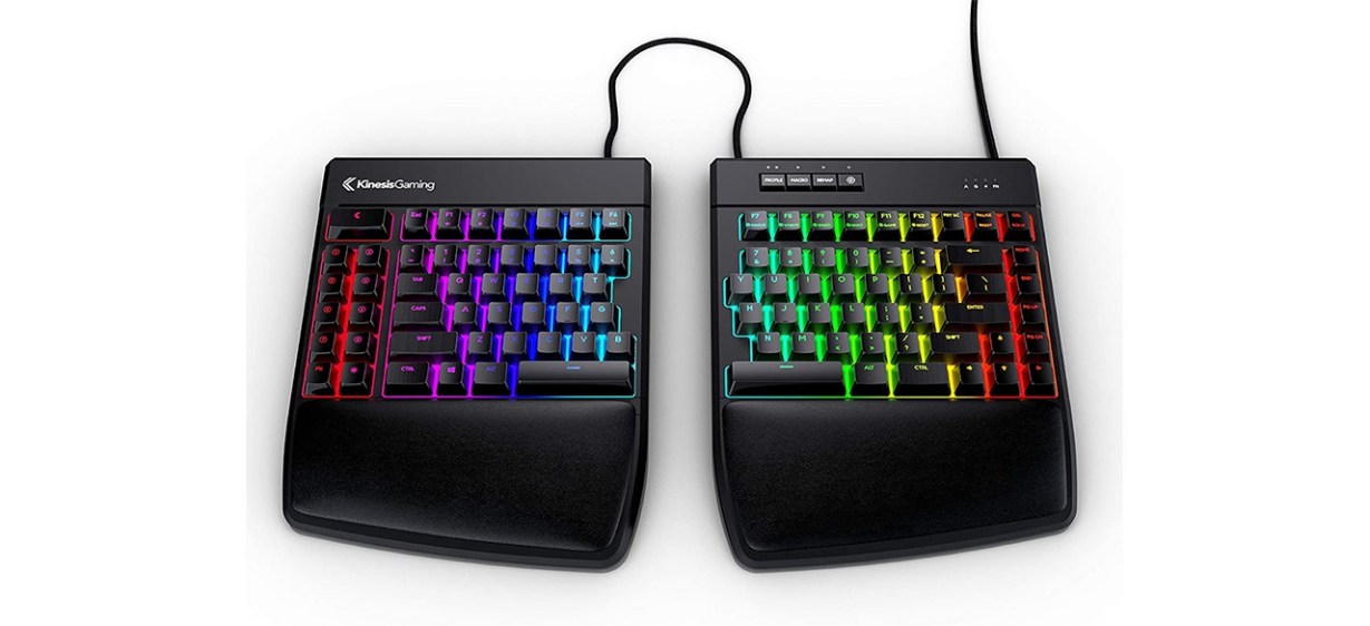 KINESIS Gaming Freestyle Edge RGB Split Mechanical Keyboard