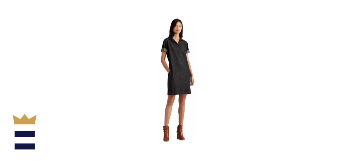Lauren Ralph Lauren Denim Cotton Shift Dress