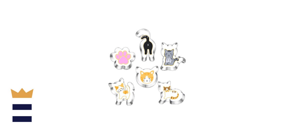 Lubtosmn Kitty Cat Cookie Cutter Set