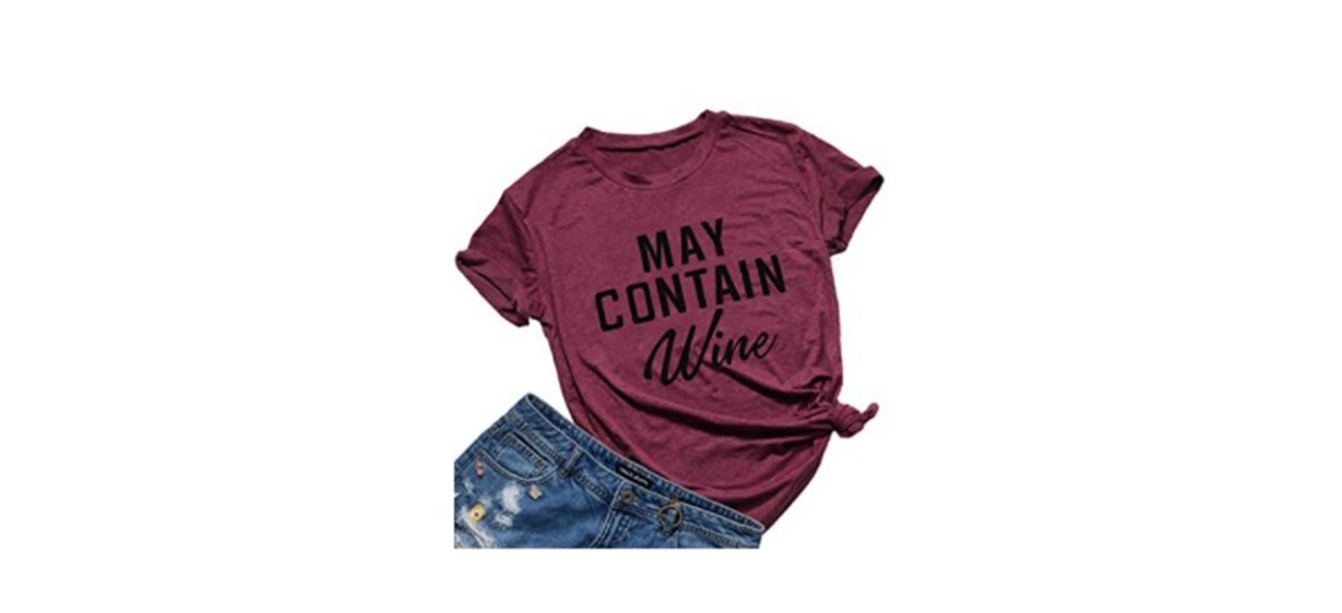 May Contain Wine T Shirt