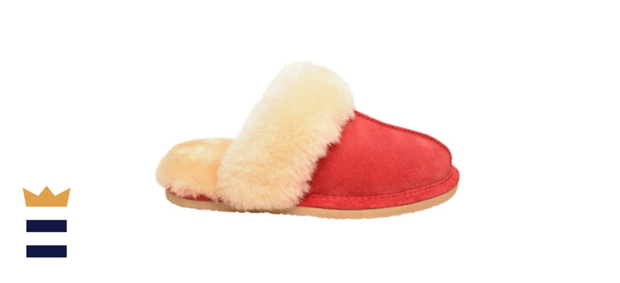 Minnetonka Womens Sheepskin Slide Slippers