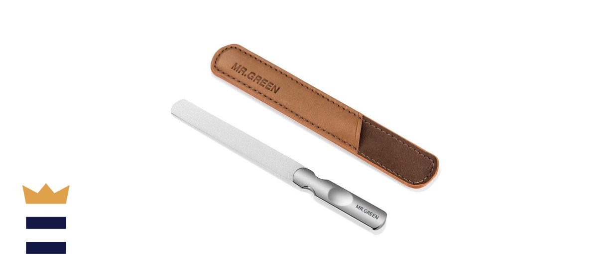 MR.GREEN Stainless Steel Nail File with Anti-Slip Handle
