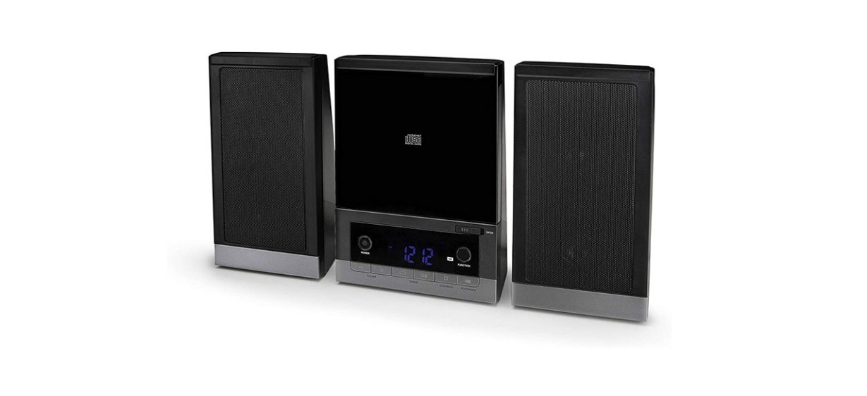 Onn CD Mini Stereo System with Bluetooth Wireless Technology, FM Radio and Remote Control