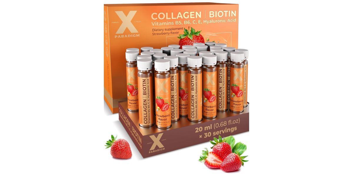 XParadigm Liquid Collagen Peptides with Biotin &amp; Hyaluronic Acid 