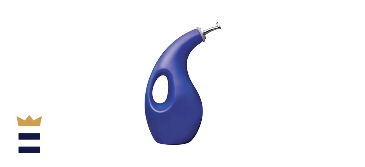 Rachael Ray Solid Glaze Ceramics EVOO Olive Oil Bottle Dispenser with Spout