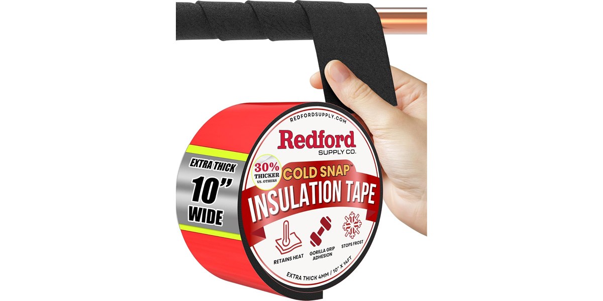 Redford Supply Co. 10 inch x 14 ft, Pipe Insulation Tape