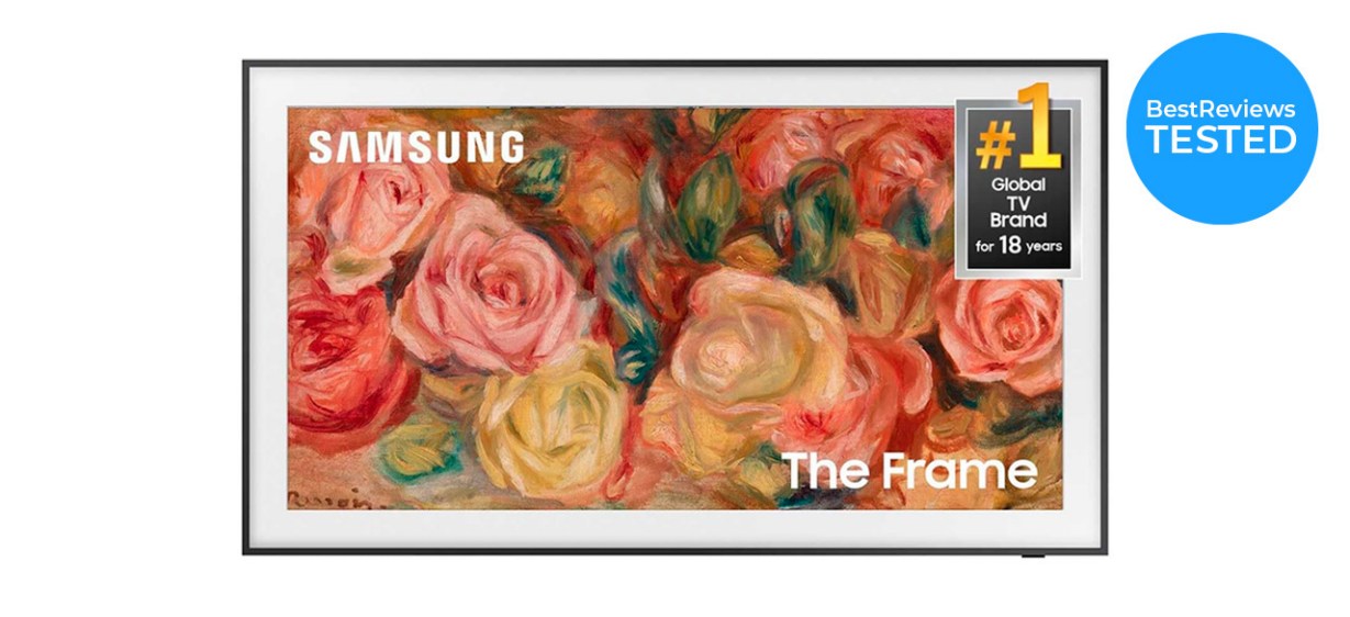 75-inch Samsung Frame LS03D on white background
