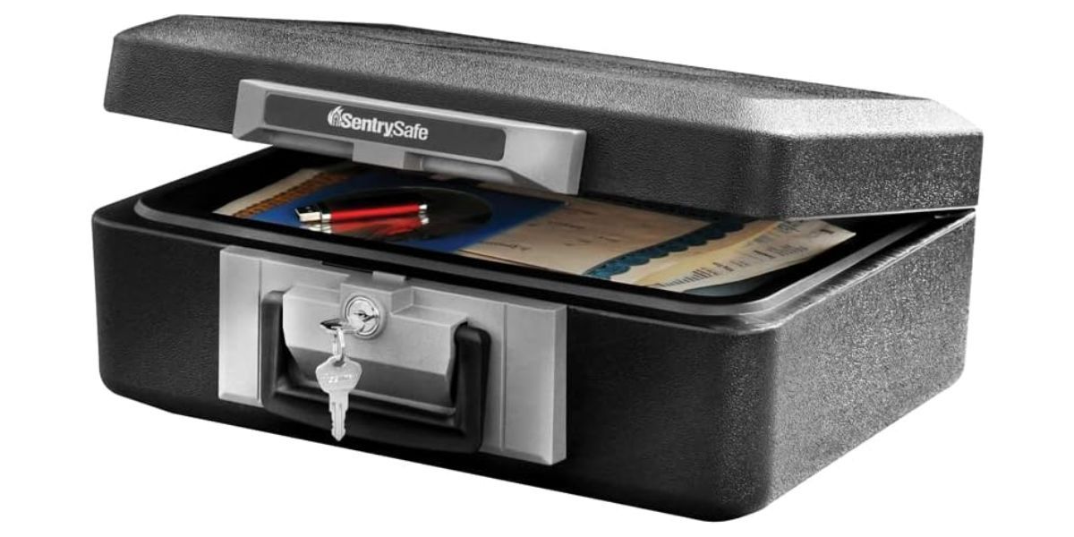 SentrySafe Fireproof Safe Box with Key Lock