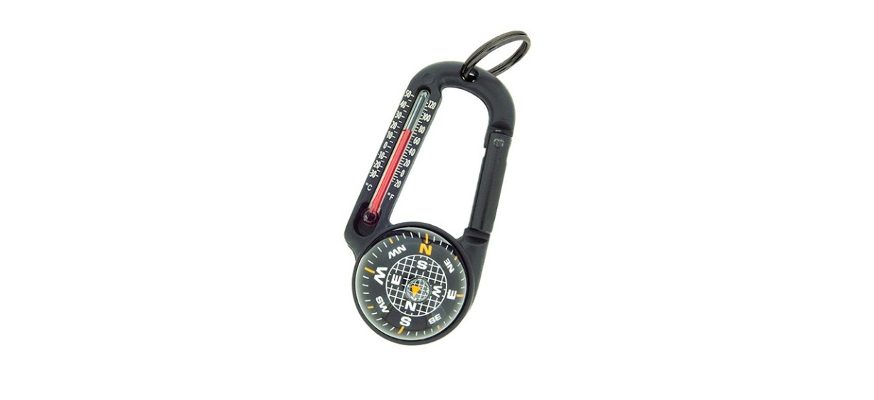 Sun Company TempaComp Ball Compass and Thermometer Carabiner