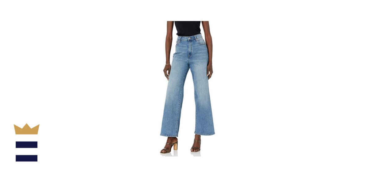 The Drop Women’s Lizzy High-Rise Wide Leg Marine Fit Jean
