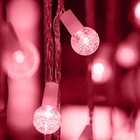 Pink string lights