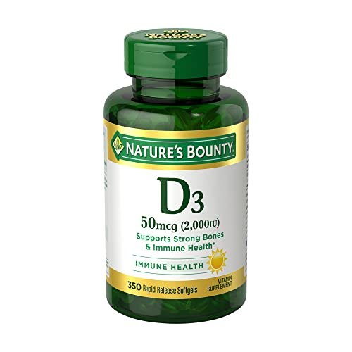 Nature's Bounty Vitamin D3 2000 IU Tablets