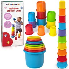 Kidsthrill Rainbow Stacking and Nesting Cups