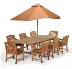 Bristol Outdoor Teak 9-Pc. Dining Set