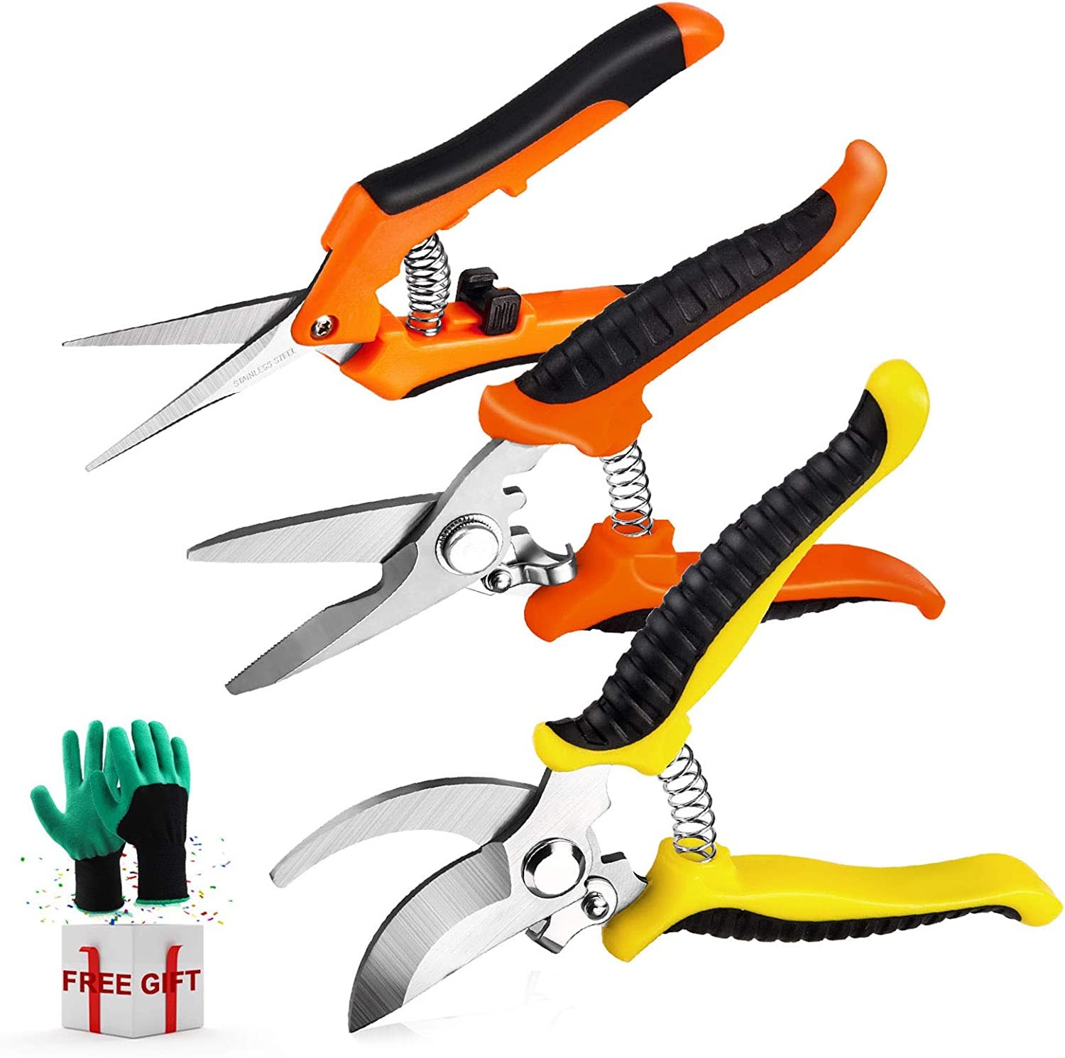 Wevove 3-Pack Pruning Shears