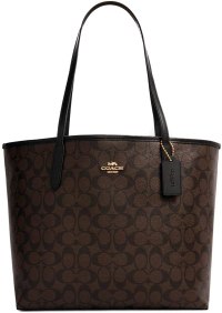 Coach City Tote In Signature Canvas