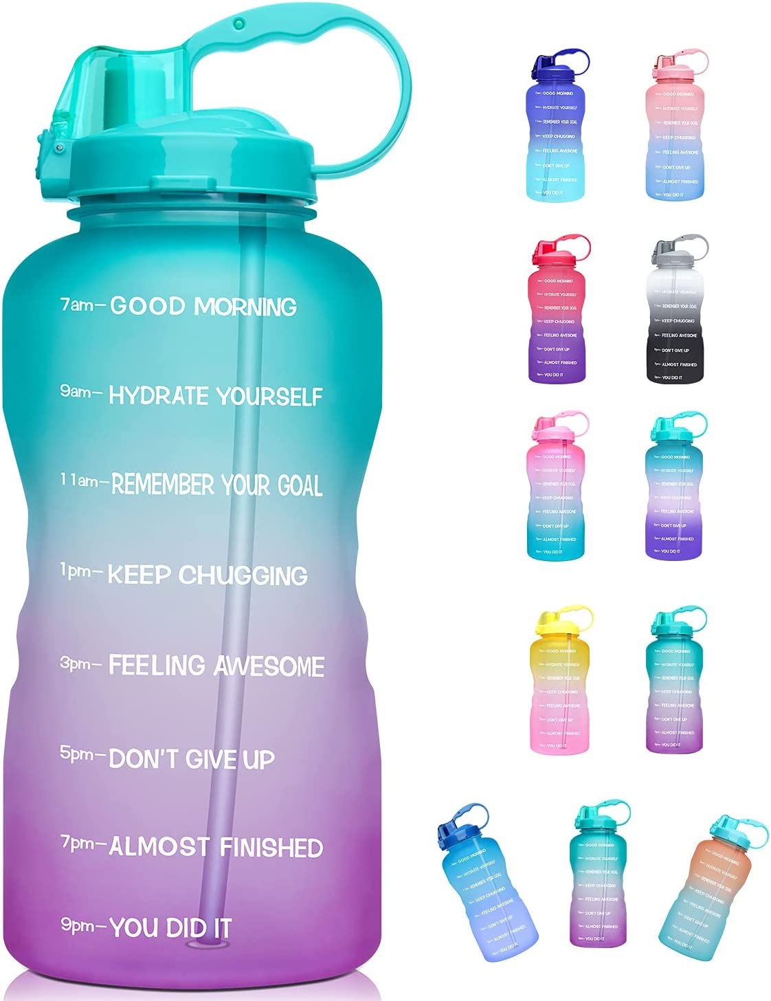 Giotto 1-Gallon Motivational Water Bottle