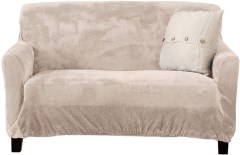 Great Bay Gale Collection Modern Velvet Plush Strapless Slipcover