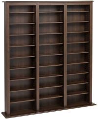 Prepac Espresso Triple Width Barrister Tower