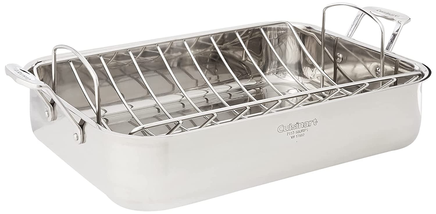 Cuisinart Chef's Classic Stainless 16-Inch Rectangular Roaster