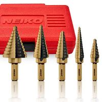 Neiko Titanium Step Drill Bit Set