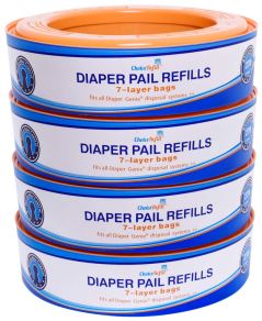 Choice Refill Compatible with Diaper Genie Pails, 4-Pack
