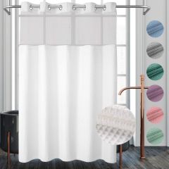 River Dream Waffle Weave Fabric Shower Curtain