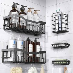 Eudele 5-Pack Adhesive Shower Caddy