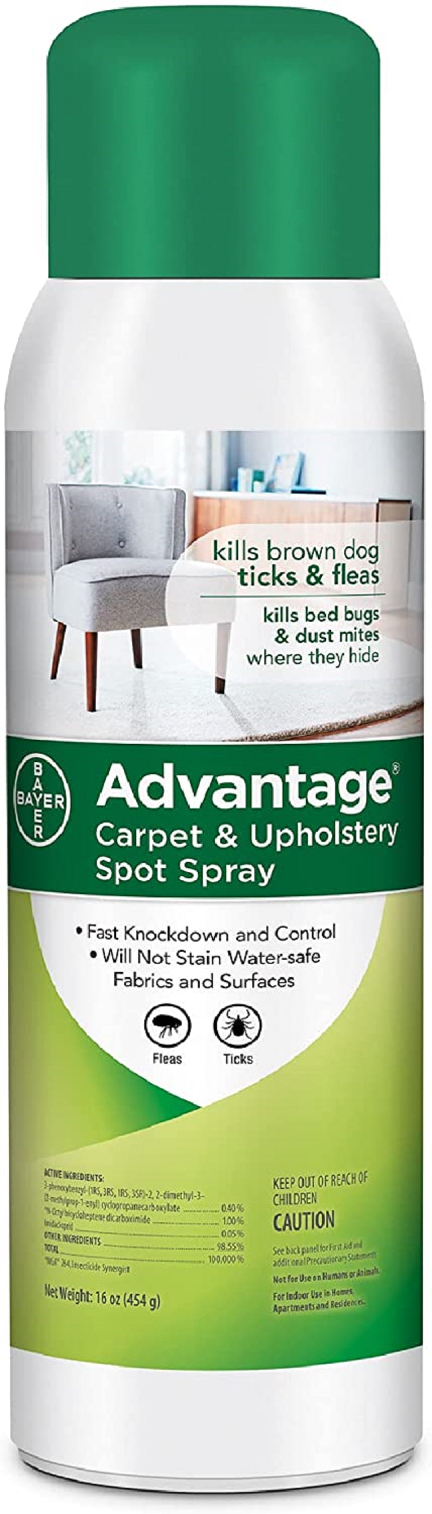 Advantage Flea, Tick and Bedbug Carpet and Upholstery Spot Spray