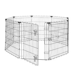 Amazon Basics Foldable Octagonal Metal Exercise Dog Playpen