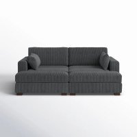 Wade Logan Bentura Corduroy Sleeper Sofa Bed
