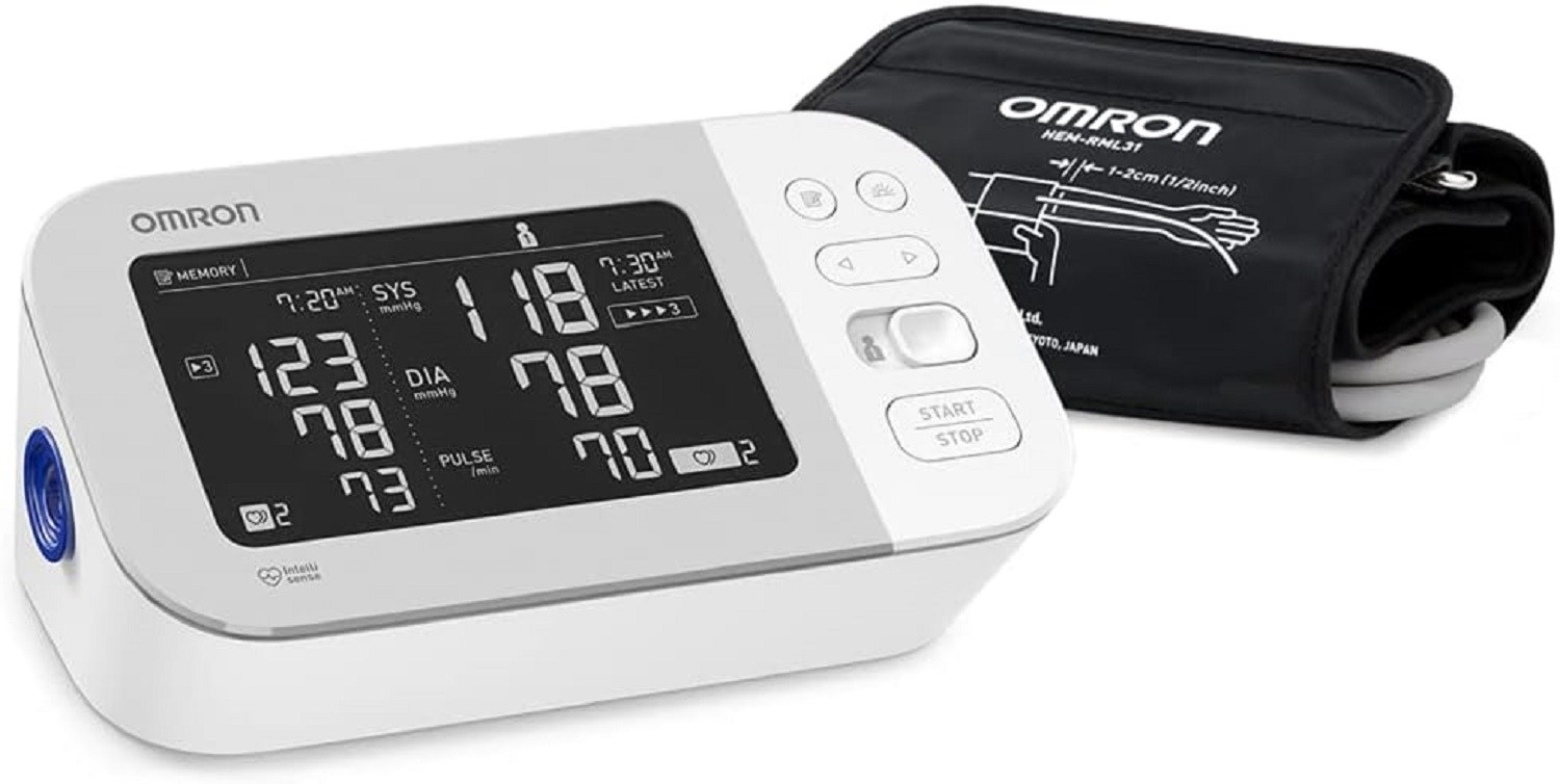 OMRON Platinum Blood Pressure Monitor, Upper Arm Cuff, Digital Bluetooth Blood Pressure Machine, Stores Up To 200 Readings for T