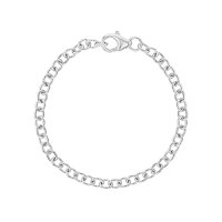 In Season Jewelry 925 Sterling Silver Classic Charm Bracelet