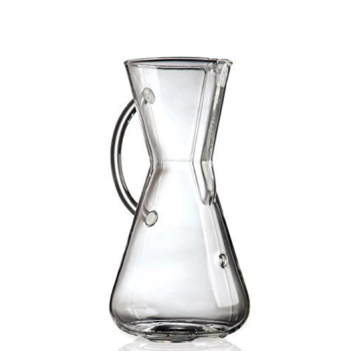 Chemex 3-Cup Glass Handle Series  Pour-Over Coffee Maker