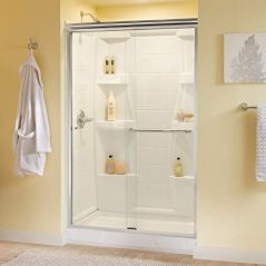 Delta Classic Semi-Frameless Traditional Sliding Shower