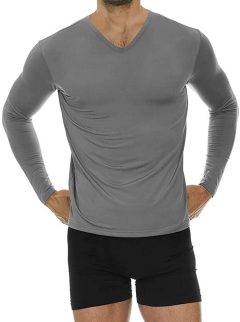 Thermajohn Men's Ultra Soft V-Neck Thermal Underwear Shirt