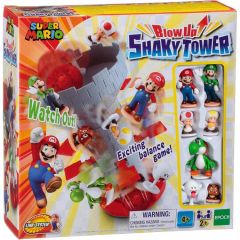 Epoch Games Super Mario Blow Up! Shaky Tower Balancing Game