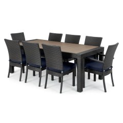 George Oliver  Ivetts Eight-Person Outdoor Dining Set