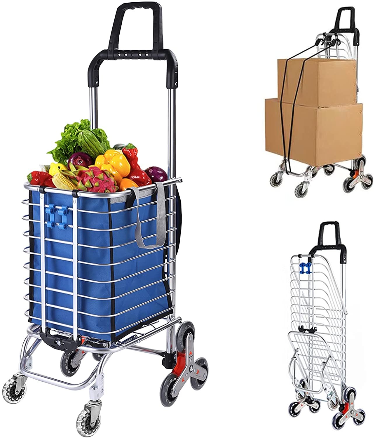 UIFER Grocery Cart with Wheels