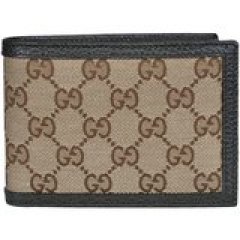 Gucci Original GG Canvas Leather Men's Bifold Wallet