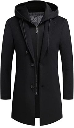 iCKER Men's Trench Coat