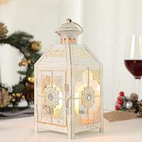JHY DESIGN Vintage Metal Candle Lantern