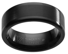 Lovemark Black Ion-Plated Tungsten Carbide Band