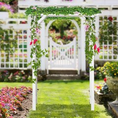 Outsunny Wood Steel Outdoor Garden Arch