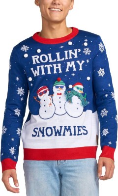 Tipsy Elves Rolling With My Snowmies Sweater