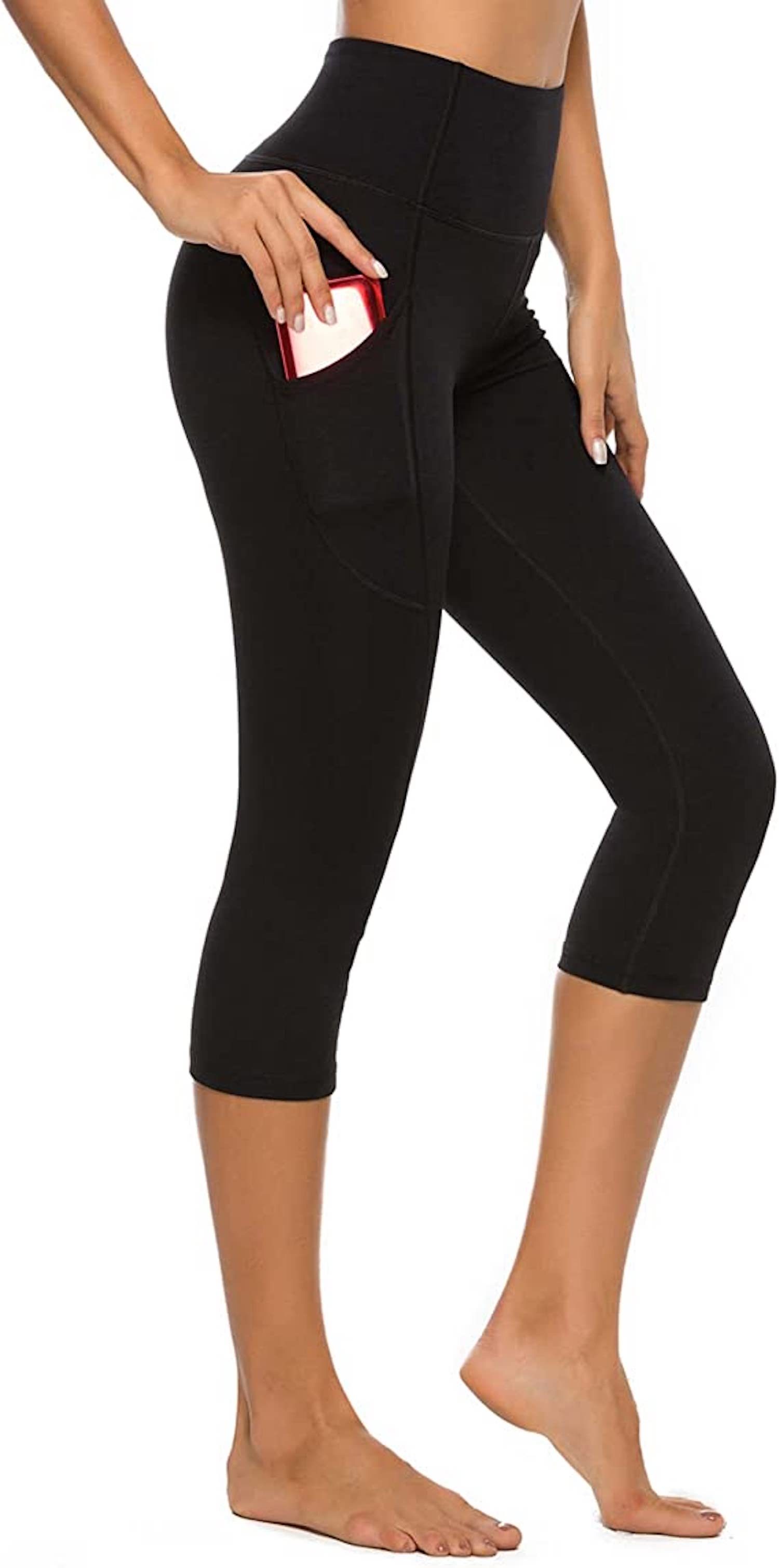 Stelle Women's Capri Yoga Pants with Pockets